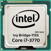 تصویر پردازنده کامپیوتر اینتل مدل Core i7-3770 Ivy Bridge استوک Intel Core i7-3770 Ivy Bridge Computer Processor Used