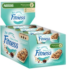 تصویر پروتئين بار رژيمی فيتنس با طعم کوکی و خامه (بسته 16 تایی ) NESTLE FITNESS مدل Cookies & Cream Nestlé Fitness snack bar cookies & cream 16bar