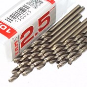 تصویر مته آهن و استیل 5% کبالت دار برند TAM(تی ای ام) سایز 2.5 HSS 5% Co Drill Bit TAM Brand Size 2.5