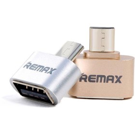 تصویر تبدیل تایپ سی مبدل USB-C به USB OTG مدل ریمکس 