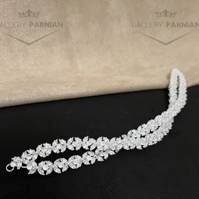 تصویر ریسه موی عروس کد R14 Bridal headband code R14