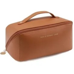 تصویر کیف آرایش چرم لوکس سایز بزرگ سرزمین رز 