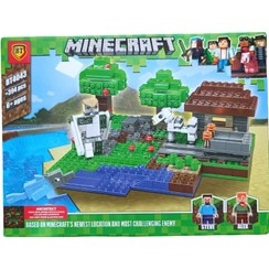 تصویر اسباب بازی ساختنی ماینکرفت BT4043 – لگو 394 تکه کودکانه با فیگور استیو و الکس 