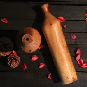 تصویر گلدان چوبی 
