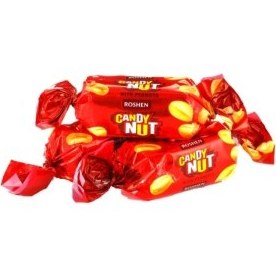 تصویر شکلات کاکائویی با مغز بادام زمینی و کارامل روشن 1 کیلویی ا Roshen candy nut Roshen candy nut