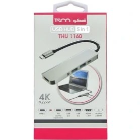 تصویر تبدیل Tsco 1160 USB3+HDMI+AUX به Type-c 