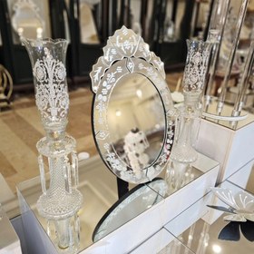 تصویر آینه ونیزی مدل بیضی 