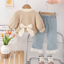 تصویر ست سه تیکه اورجینال دخترانه وارداتی پینترستی مناسب 2 تا 6 سال - سایز۴ 