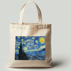 تصویر ساک خرید طرح شب پر ستاره 