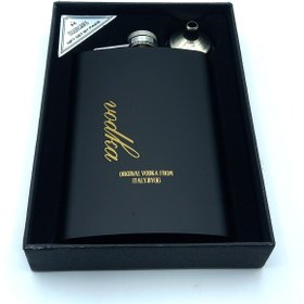 تصویر قمقمه جیبی تک استیل مدل Vodka کد aL510118 