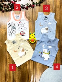 تصویر لباس نوزادی رکابی نخی 