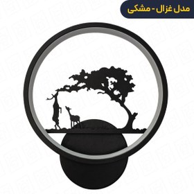 تصویر دیوار کوب مدل غزال – مشکی 