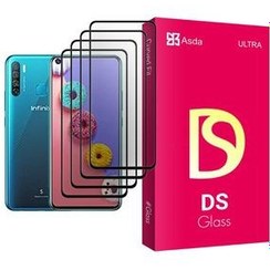 تصویر محافظ صفحه نمایش آسدا مدل DS Glass MIX004 مناسب برای گوشی موبایل اینفینیکس S5 بسته چهار عددی 