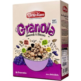 تصویر گرانولا رژیمی درین کام بادام و مویز ۳۰۰ گرمی 