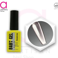 تصویر لاک ژل آیس سرامیکی کد 9 بیبی ژل Baby Gel 