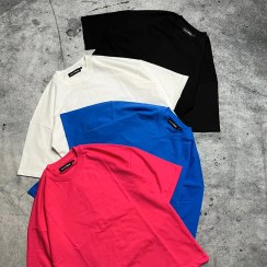 تصویر تیشرت دورس باکسی سفید کد 1917099 