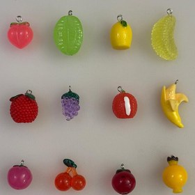 تصویر آویز میوه های استوایی پلاستیکی طرح 1 