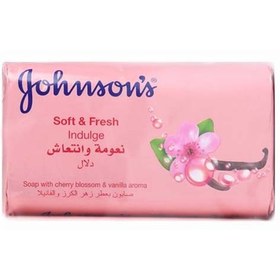 تصویر صابون جانسون Johnsons وانیل و شکوفه گیلاس حجم 125g 