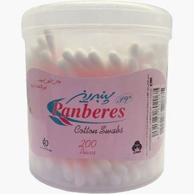 تصویر گوش پاک کن (200 عددی) پنبه ریز 