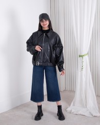 تصویر بامبر چرم دخترونه پایین کمربندی RIKO 