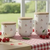 تصویر پاسماوری سرامیکی طرح‌دار با درب چوبی کد 41 Patterned ceramic lock with wooden door code 41