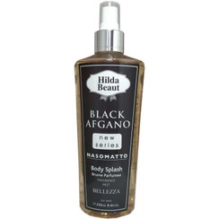 تصویر بادی اسپلش هیلدا بیوت بلک افغانو Hilda Beaut BLACK Afgano Body Splash حجم ۲۵۰ میلی لیتر Hilda Beaut BLACK AFGANO Body Splash 250ml