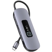 تصویر هاب 6 پورت تایپ سی یوسمز مدل SJ642 