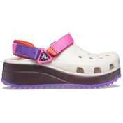 تصویر صندل زنانه کراکس مدل Hiker رنگ سفید صورتی 