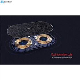تصویر شارژر بی سیم دوتایی نیلکین Double Shadows Fast Wireless Charging Pad MC030 Nillkin Double Shadows Fast Wireless Charging Pad MC030