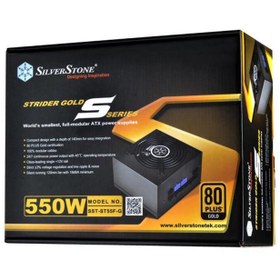 تصویر منبع تغذیه کامپیوتر سیلوراستون مدل Strider Gold S SST-ST55F-G 