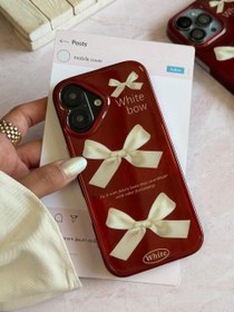 تصویر قاب چری white bow آیفون 