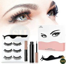 تصویر مژه مگنتی(مغناطیسی) پک سه عددی اصلی Magnetic eyelash (magnetic) pack of three original numbers