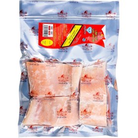 تصویر فیله قزل آلای سالمونی بدون تیغ و استخوان 500 گرمی منجمد ایرانی خلیج 