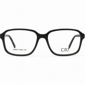 تصویر فریم طبی مردانه CR7 مدل 1311 | فریم مستطیلی مشکی کاچویی استیت با دسته فنری 