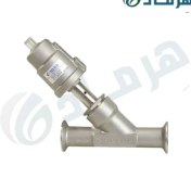 تصویر انگل ولو پنوماتیک تمام استیل کلمپی 