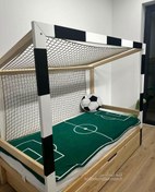 تصویر تخت خواب فوتبالی سایز ۲۰۰ در ۹۰ 