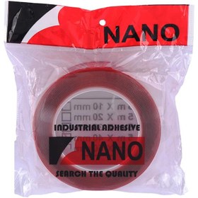 تصویر چسب دو طرفه ژله ای قرمز Nano 4cm Double Sided Nano 4cm jelatin Tape