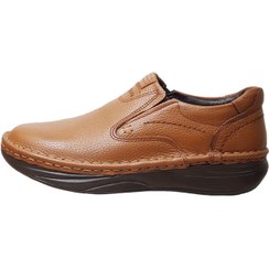 تصویر کفش طبی مردانه مدل چرم طبیعی دیتون رنگ قهوه ای - 4 