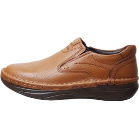 تصویر کفش طبی مردانه مدل چرم طبیعی دیتون رنگ قهوه ای - 41 