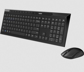 تصویر کیبورد و موس بی سیم رپو مدل 8210M Rapoo 8210M Multi-mode Wireless Keyboard and Mouse