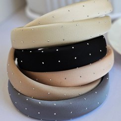 تصویر تل مو ساتن نگینی 