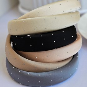 تصویر تل مو ساتن نگینی 