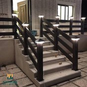 تصویر نرده چوب پلاست تراس مدل FARM 