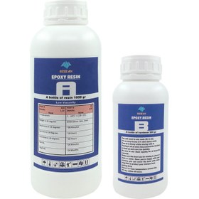 تصویر رزین اپوکسی دو جزئی اوریران کد AB-LV حجم 1500 میلی لیتر 