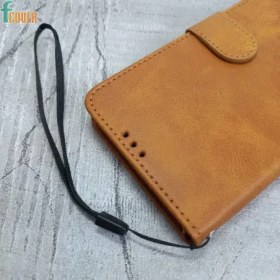 تصویر کاور Note 12s شیائومی چرم کیفی جاکارتی بنددار 