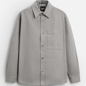 تصویر پیراهن مردانه زارا RELAXED FIT OVERSHIRT 