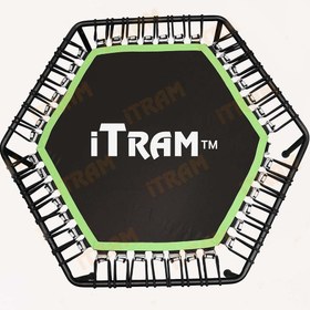 تصویر ترامپولین 6 ضلعی قطر 120 سانتیمتر با کش بانجی 