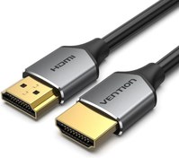 تصویر کابل HDMI تهویه 4K، کابل HDMI 2.0 نر به مرد فوق‌العاده پرسرعت 18 گیگابیت بر ثانیه 4K@60 هرتز سه بعدی، بازگشت ویدئو UHD 3860p، HD 1080p، اترنت سازگار برای Apple TV، Xbox (فوق العاده نازک، 2 متری) ا اورجینال اورجینال