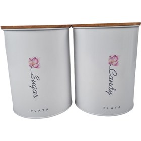 تصویر بانکه قند و شکر پلاتا مدل P-8005 مجموعه دو عددی 