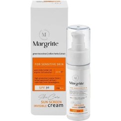 تصویر کرم ضد آفتاب بی رنگ مارگریت SPF 30 MARGRITE INVISIBLE SUN SCREEN FOR SENSITIVE SKIN